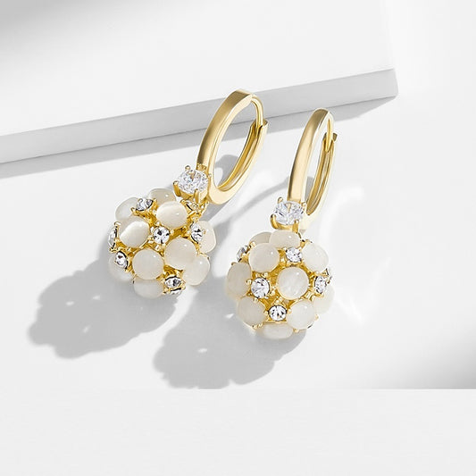 Aretes de Ópalo Elegantes para Mujer - Lujo y Sofisticación - Image 2