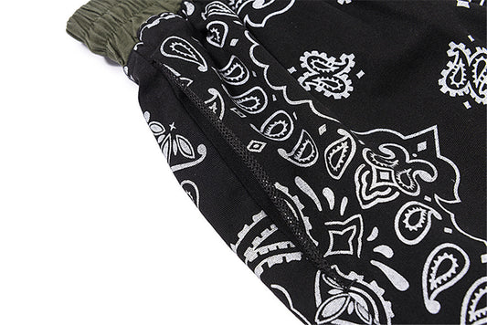 Shorts Casuales Patchwork Flor de Marañón para Hombre - Image 2