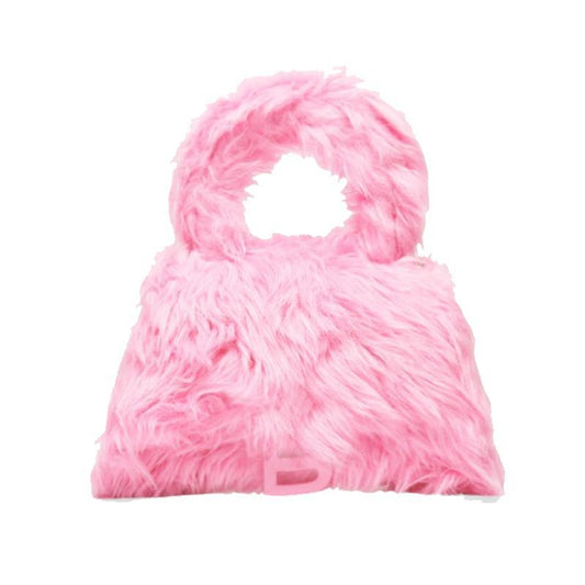 Bolsa Tote Diagonal de Peluche en Colores Pastel - Image 2
