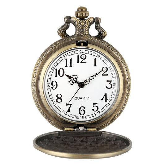 Reloj de Bolsillo Retro Tipo Brújula con Correas Gruesas y Mecanismo de Cuarzo - Image 2