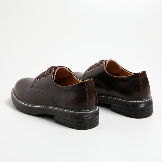 Zapatos Planos Retro de Cuero Negro para Mujer - Punta Redonda Estilo Estudiante - Image 2