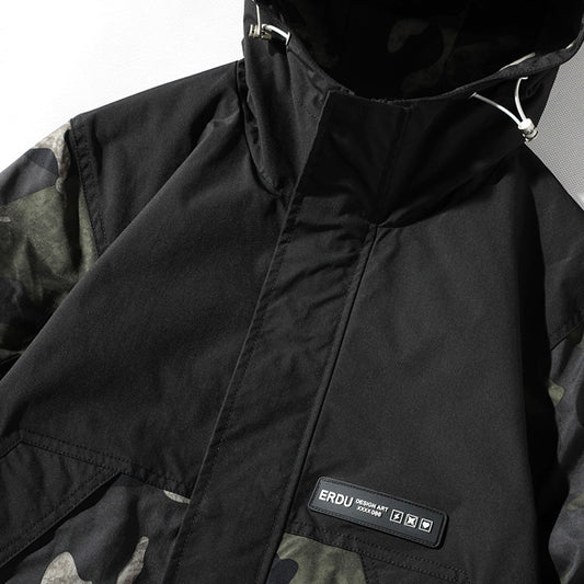 Abrigo Hoodie Hombre Estilo Coreano Oversize - Image 2
