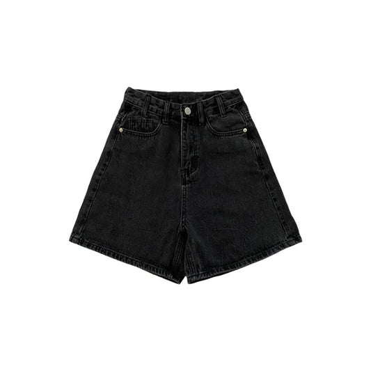 Shorts Denim Cintura Alta Corte Recto y Holgado - Image 2