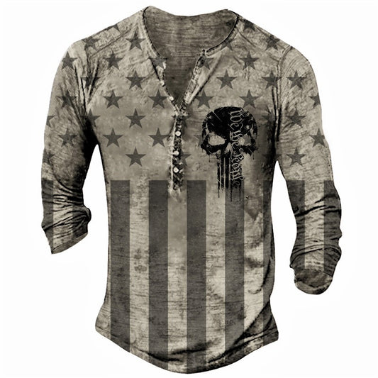 Playera Deportiva Estampada de Manga Larga para Hombre - Image 2