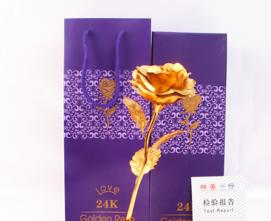 Rosa Dorada Eterna - Regalo Perfecto - Image 2