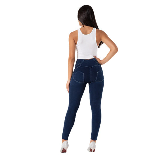Jeans Levantacaderas con Cuatro Botones para Fitness Mujer - Image 2