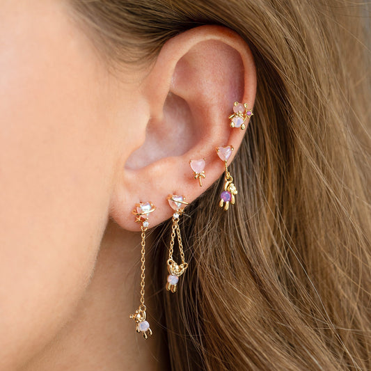 Aretes de Plata 925 Osito Delicado - Diseño Minimalista - Image 2