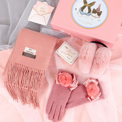 Set de Bufanda y Guantes para Invierno - Caja de Regalo Perfecta para Mujer