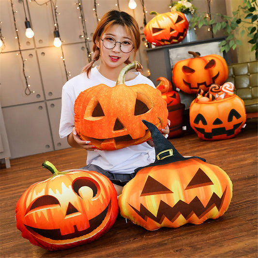 Almohada Decorativa Divertida con Diseño de Calabaza - Image 2