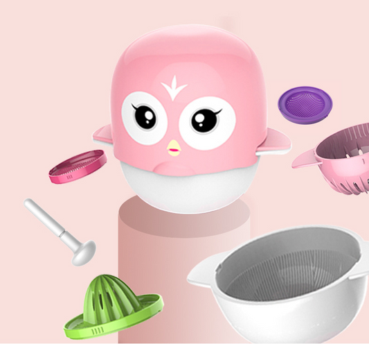 Set Práctico de Aplastador de Alimentos con Tazón Portátil para Papilla Casera - Image 2