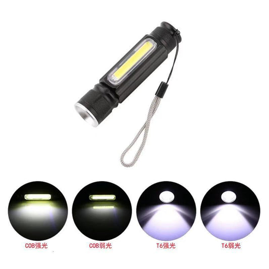Linterna LED COB T6 Recargable por USB - Luz Potente y Portátil - Image 2