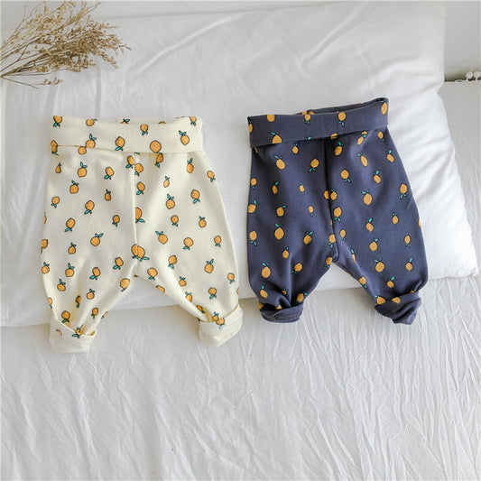 Conjunto Infantil con Estampado de Limón: Blusa y Pantalón Talle Alto - Image 2