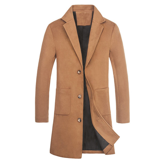 Chaqueta Casual de Botón Único en Colores Sólidos - Image 2