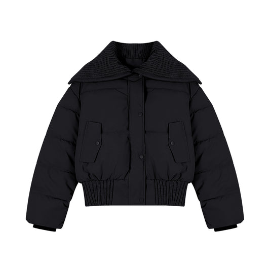 Abrigo Térmico Acolchado para Mujer con Cuello Solapa - Invierno - Image 2