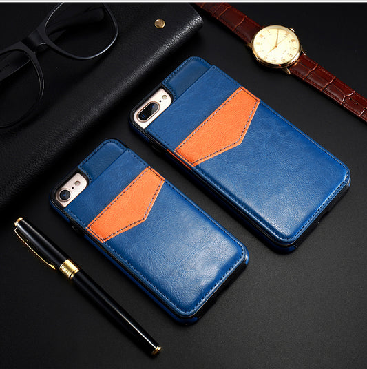 Funda Cartera de Cuero Retro Compatible con iPhone 8, 7, 6S, 6 Plus con Ranuras para Tarjetas - Image 2