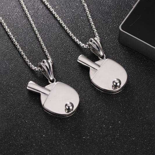 Dije de Tenis de Mesa para Hombre - Collar Hip-Hop Trendy con Colgante Declarativo - Image 2