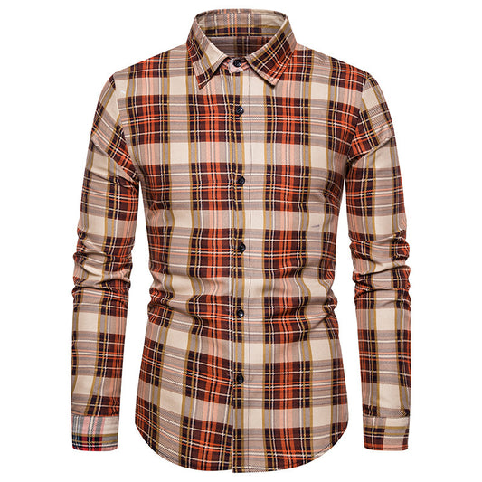 Camisa Casual Estampada Slim Fit Cuello Solapa Manga Larga para Hombre - Image 2