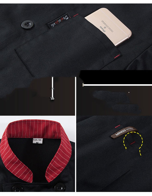 Uniforme Chef Manga Larga Otoño Invierno Profesional - Image 2
