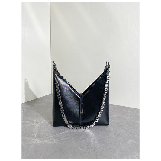 Bolso Bandolera Geométrico con Cadena - Image 2