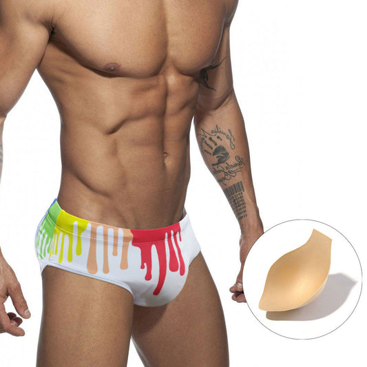 Traje de Baño Tipo Bóxer con Diseño Estampado en Colores - Image 2