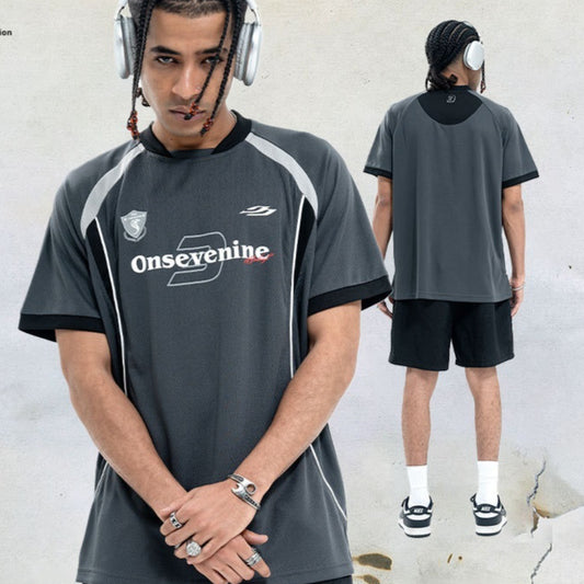 Camiseta de Hockey Secado Rápido con Diseño Patchwork - Image 2