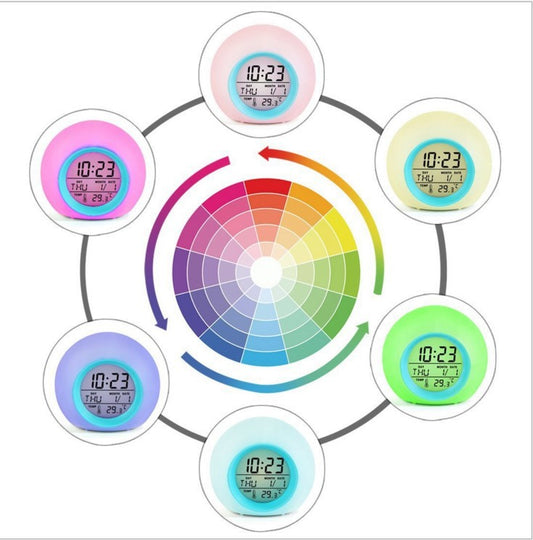 Reloj Despertador Redondo Multicolor - Image 2