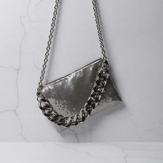 Bolso Pecho Mahjong Plateado - Image 2