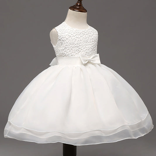 Vestido de Fiesta Elegante para Bebé Niña - Diseño Floral Bordado - Image 2