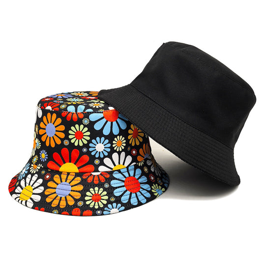Gorro Tipo Cubo con Flores Coloridas - Protección Solar - Image 2