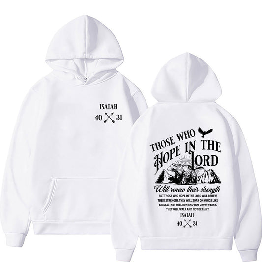 Sudaderas con Estampado de Letras Cristianas Jesús para Hombre y Mujer - Image 2