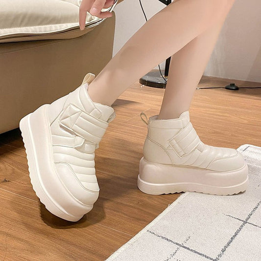 Zapatillas Plataforma Gruesa Antideslizantes con Forro Térmico para Mujer - Image 2