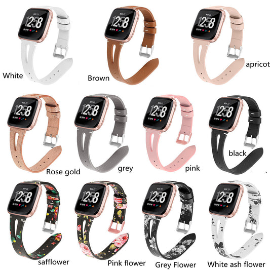 Reloj de Pulsera con Correa de Cuero Estampado y Abertura Angosta - Image 2