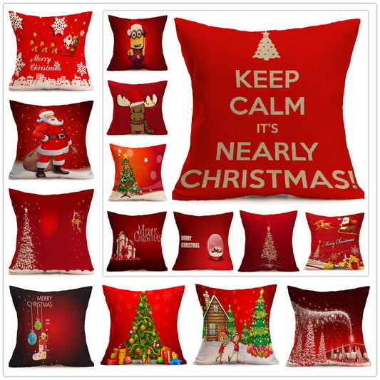 Funda de Almohada para Auto con Patrón Navideño Festivo - Image 2