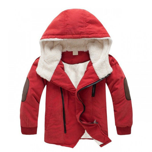Abrigo Acolchado de Algodón con Forro de Terciopelo para Niños - Image 2