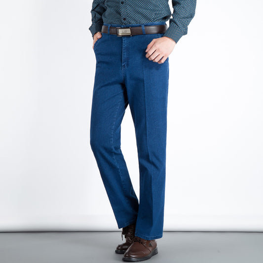 Pantalones Vaqueros Clásicos para Hombre Otoño Invierno - Corte Recto Cómodo - Image 2