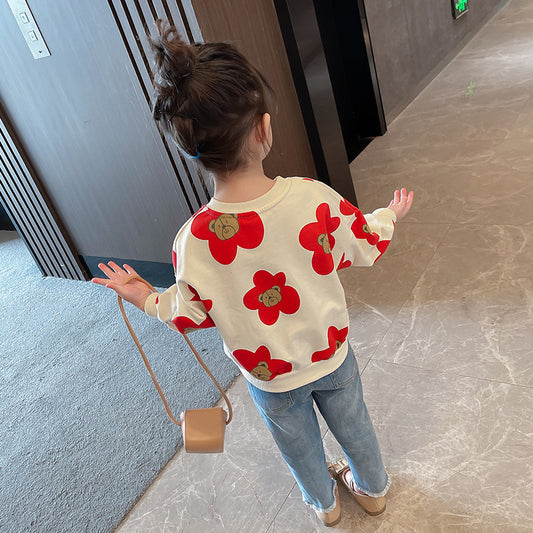 Playera Infantil Estampado Osito Floral - Tendencia Moderna - Image 2
