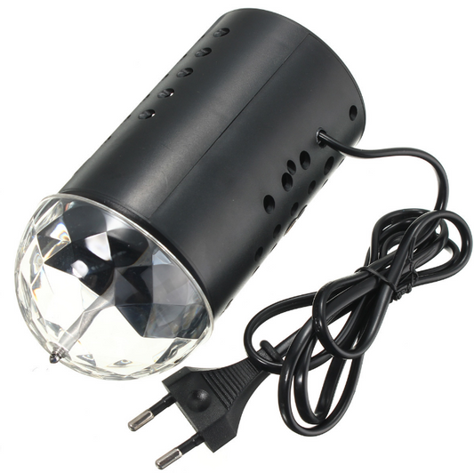 Lámpara LED RGB Giratorio 3W Control por Voz para DJ y Discoteca - Image 2