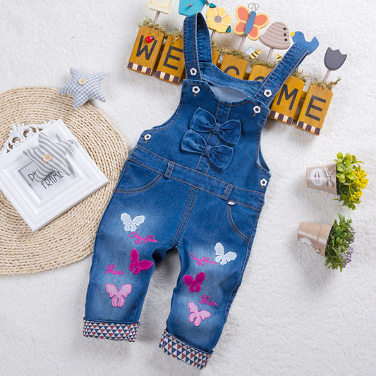 Pantalones Vaqueros con Tirantes para Niños y Niñas - Image 2