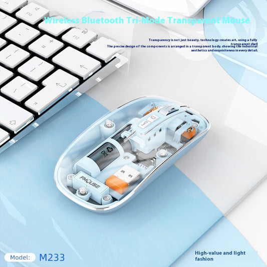 Ratón Inalámbrico Transparente para Computadora y Laptop - Image 2