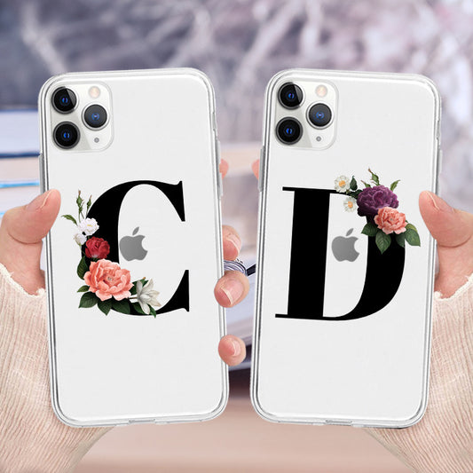 Funda de celular con alfabeto floral - Image 2