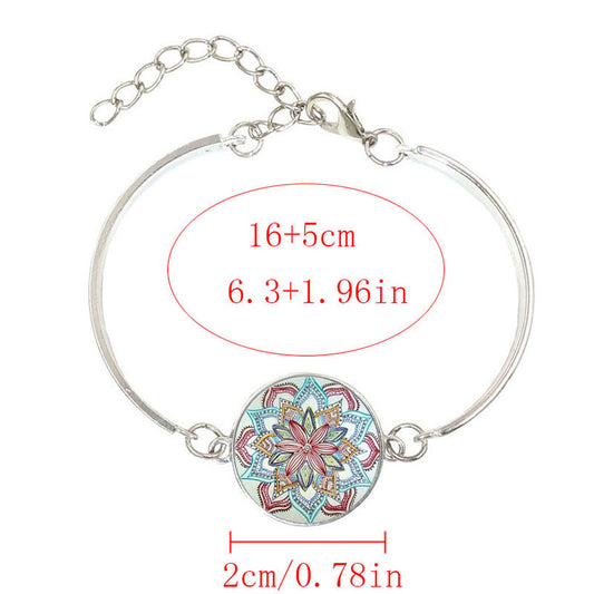 Collar Mandala Floral con Piedras Preciosas - Image 2