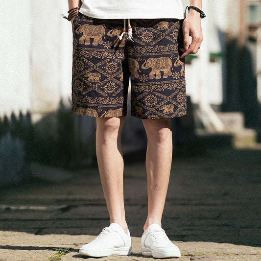 Pantalones Casuales Talla Grande para Hombre con Cierre de Cordones y Corte Recto - Image 2