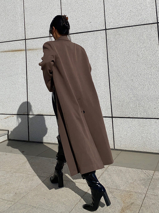 Cortavientos Khaki Grueso para Mujer - Oversize Suelto Versátil - Image 2