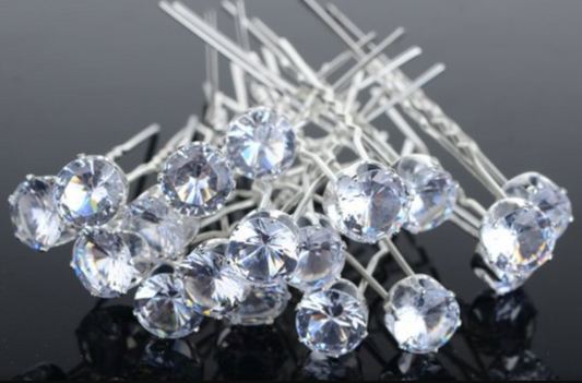 Juego de Prendedores de Perla y Diamante para el Cabello - Image 2