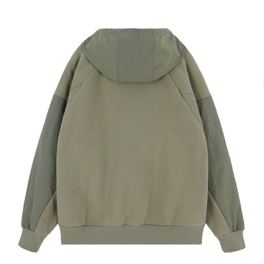 Sudadera Acolchada con Capucha y Bolsillos - Mangas Raglán en Terciopelo - Image 2
