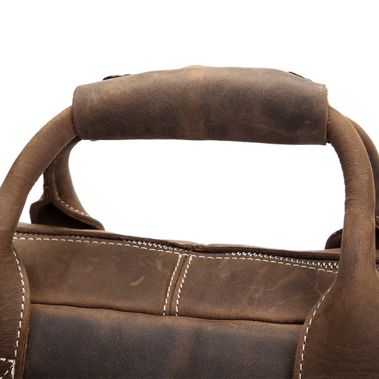 Bolso de Cuero Crazy Horse para Hombre - Estilo Vintage - Image 2