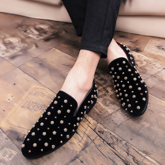 Zapatos Casuales de Gamuza Nobuk Talla Grande con Tachuelas - Image 2