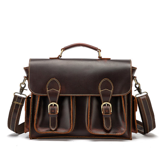 Bolso de Cuero Crazy Horse Vintage para Hombre - Piel de Res Premium - Image 2