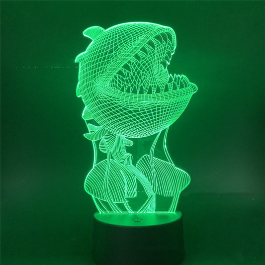 Lámpara LED 3D con Control Remoto Táctil para Dormitorio - Image 2