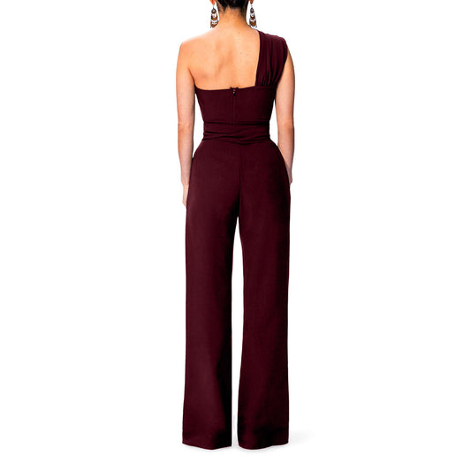 Jumpsuit con Hombros Inclinados Asimétrico - Image 2